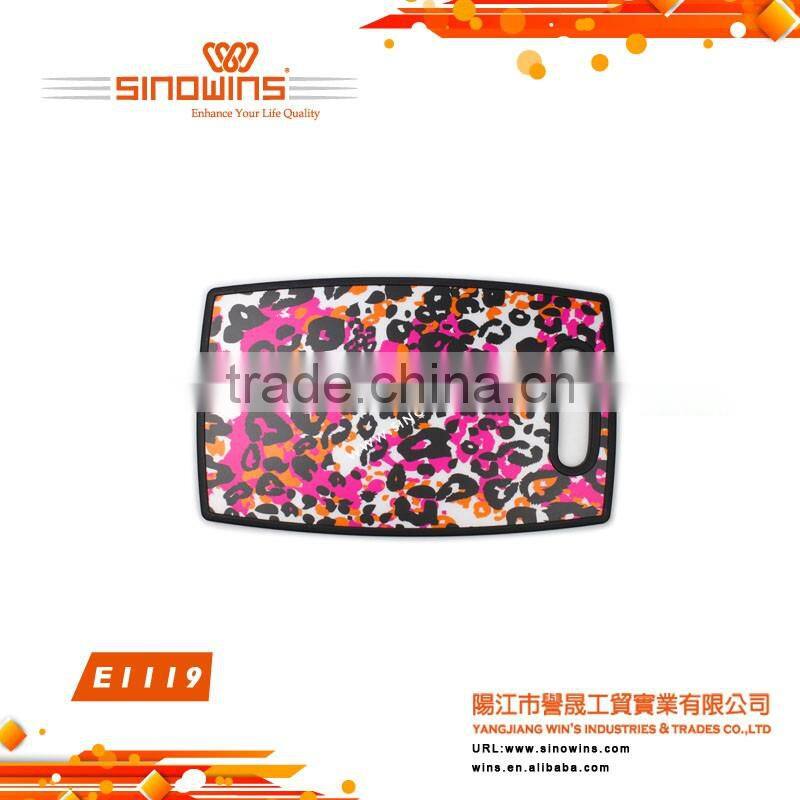 E1119 Plastic Household Kitchen Utensil Slicing Dicing Cutting Chopping Board