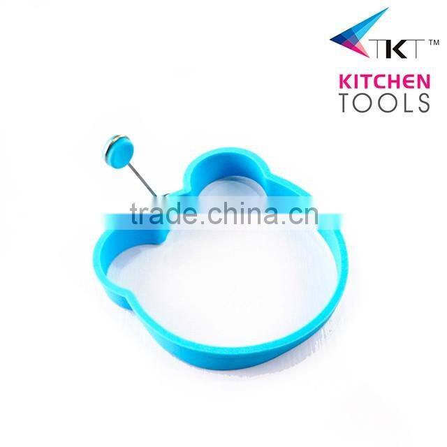 Bear shaped Silicone egg ring egg baking mold egg slicer