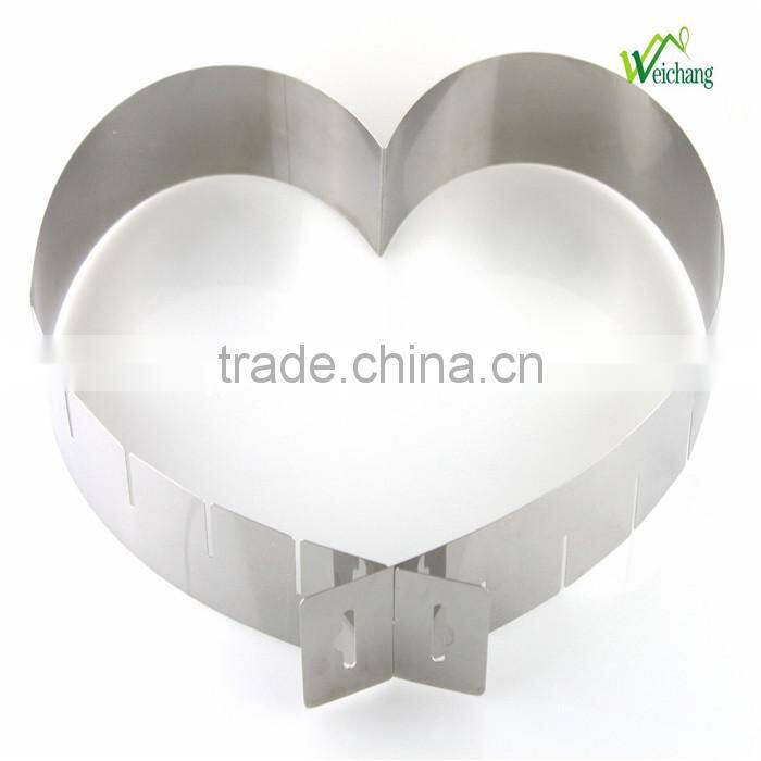 WCA139Cake Adjustable Stainless Steel Mousse Mould Layer Cake Slicer Kit Stainless Steel Cake Mousse Mould Cake Bakeware Adjust