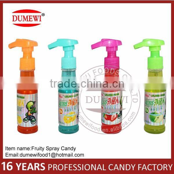 Golden Bullet Shape Fruit Drink Sour Liquid Candy Spray