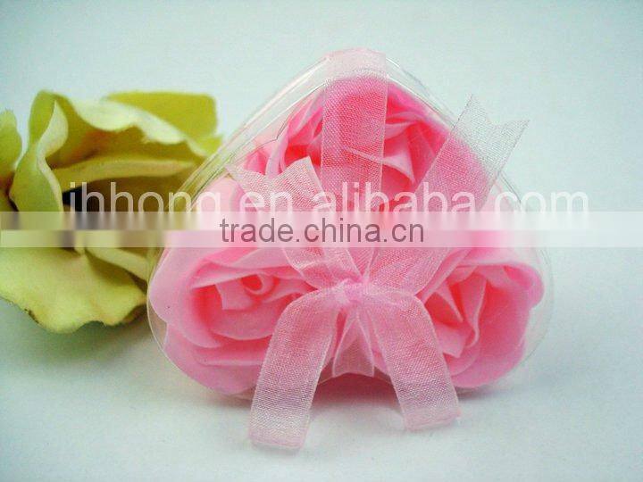 very beautiful Heart shape rose soap flower