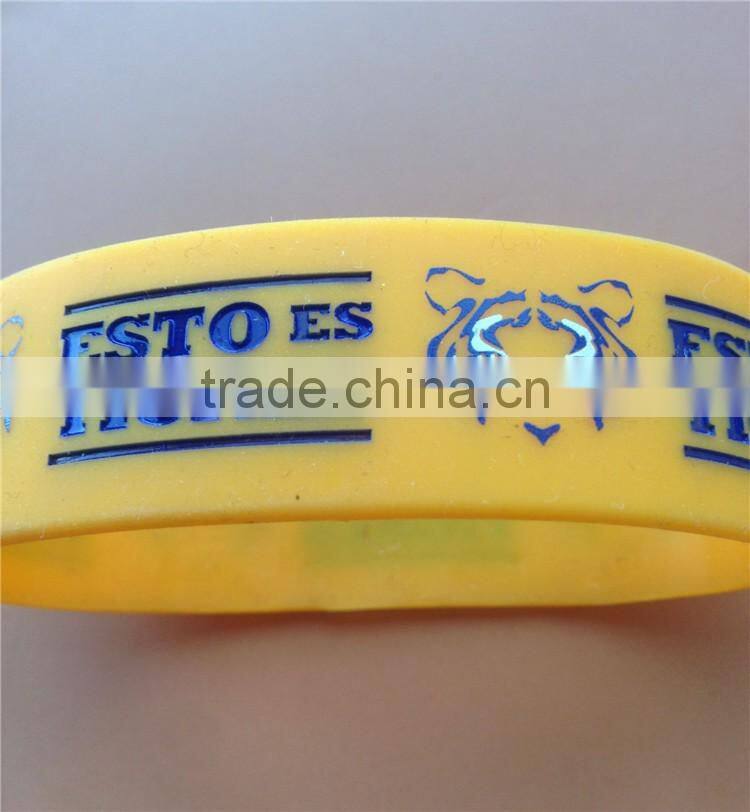 Eco-friendly fashion jewlry charm stainless steel silicone bracelet silicone wristband