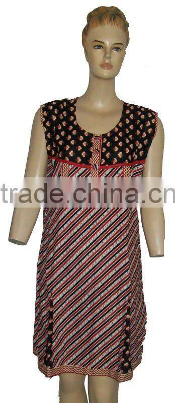 Cotton printed fancy ladies kurtis