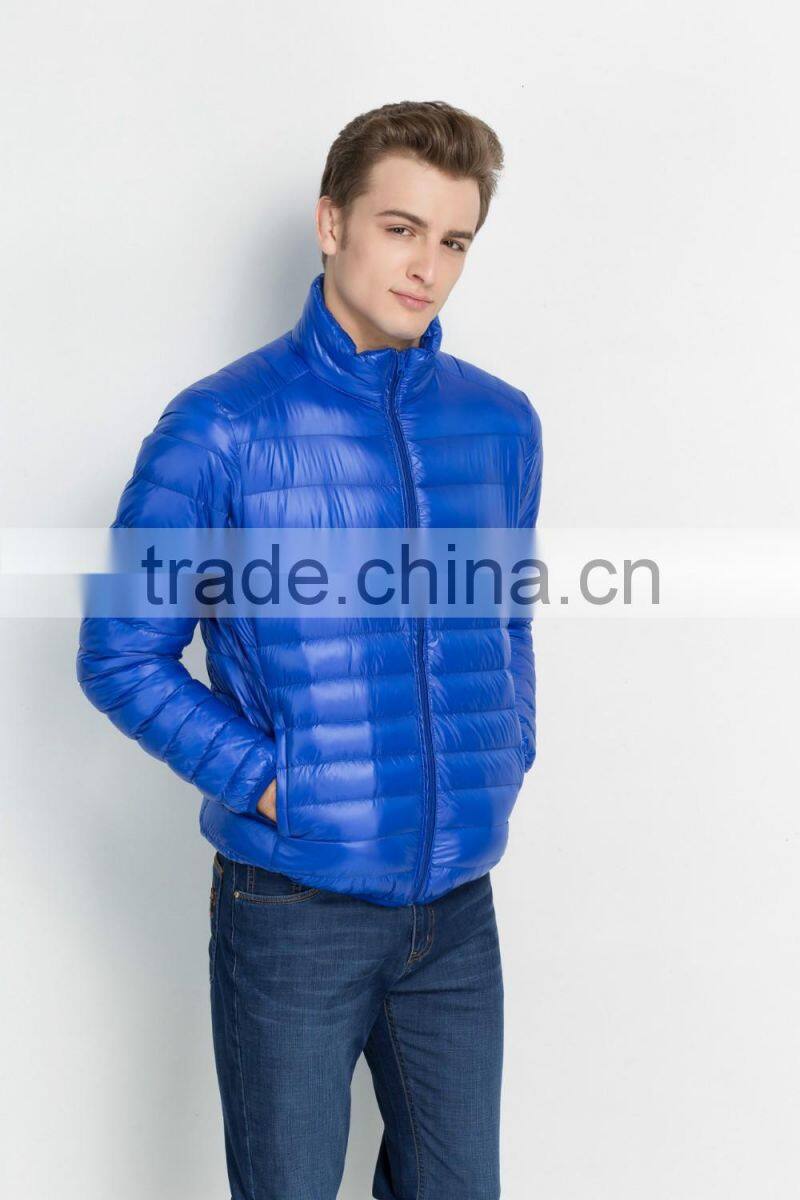 Men Winter Ultra Light Thin Down Feather Jacket