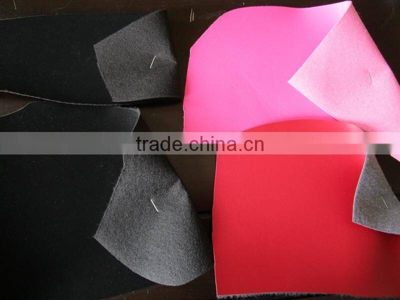 PU Artifical Leather with Nonwoven Bakcing for Shoes Stocklot