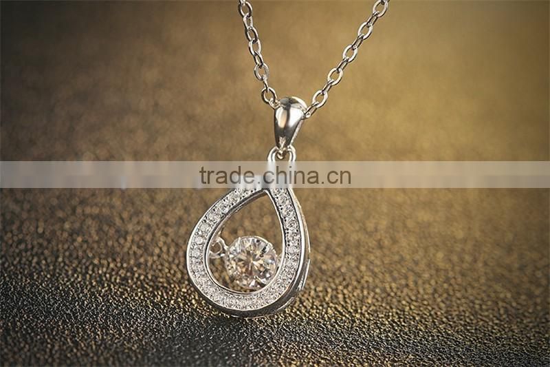 Fashion Heart Shaped Pendant for sterling silver jewelry necklace 925 silver