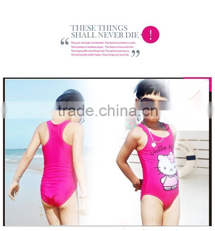 One piece Sex Children Beach Wear Cartoon Cute Kids Bikini Swimwear For Girls