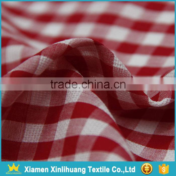 New Arrival Combed Plain 40x40 130x70 100 Cotton Yarn Dyed Plaid Fabric for Sale