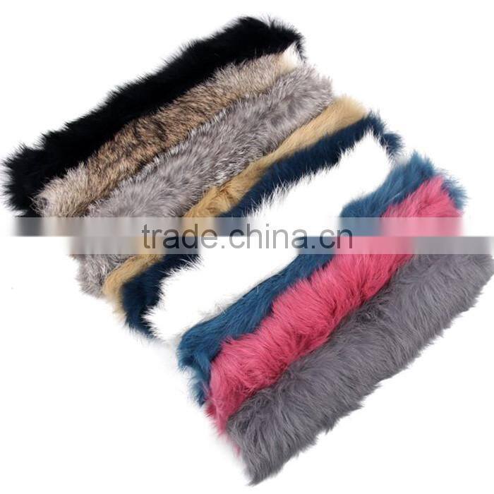 CX-A-28D Kids Women Cute Knitted Genuine Rabbit Fur Wrist Cuff