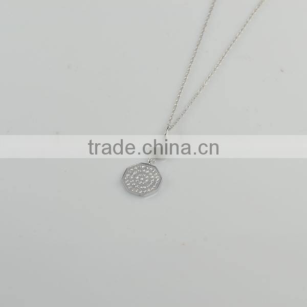 2014 Hot Sale Polygon Silver Bridal Jewelry Sets