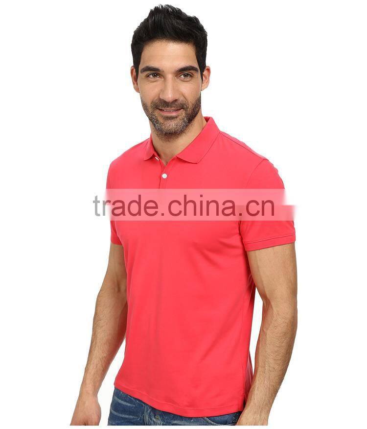 2015 collar design mens China factory pique polo fabric design mens polo shirt