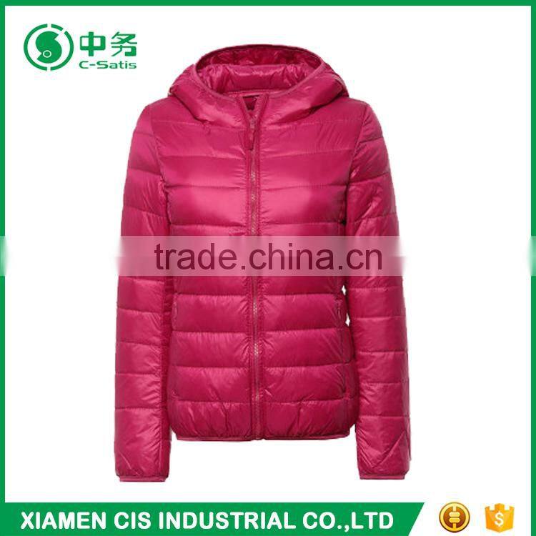 New Style Winter Ultra Light Slim Fit Women Goose Down Filled Jacket