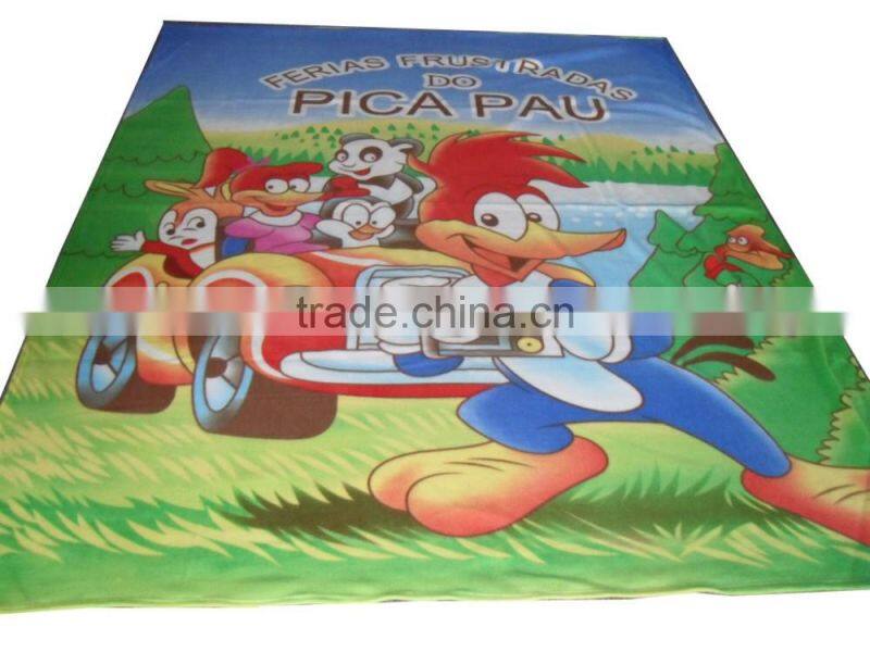 Comfortable Printed 100% Polyester Polar Fleece Blanket
