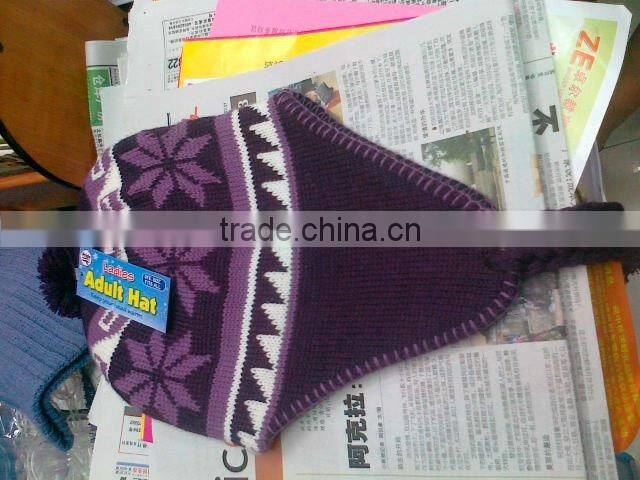 acrylic hat and scarf set