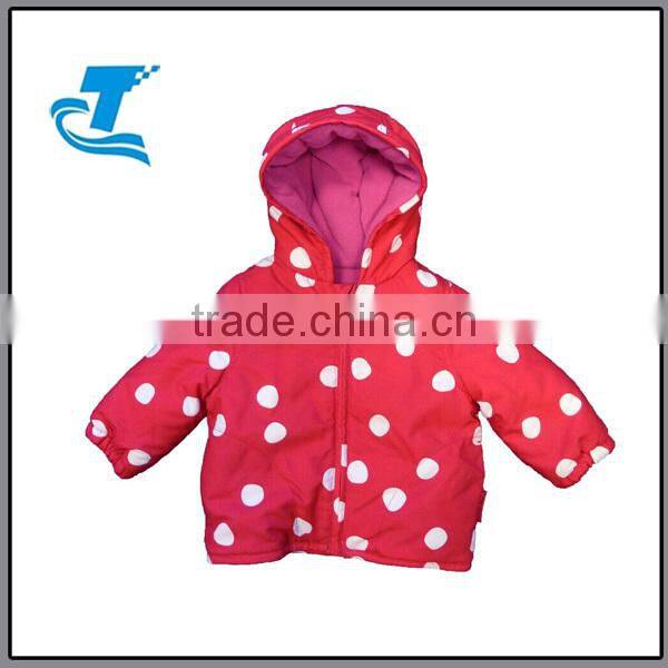 Hottest Kid`S Padded Red Spot Jacket