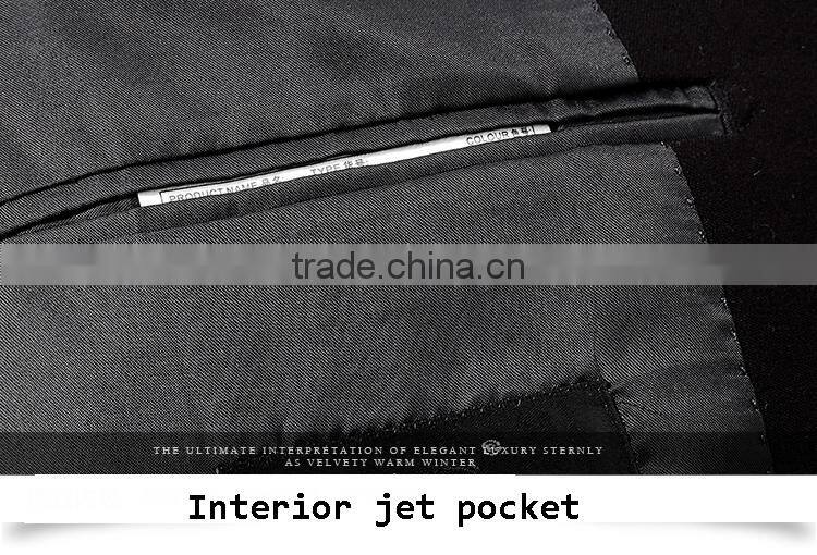 Wholesale Suit Polyester Fabric Black 1-Button Suits For Men