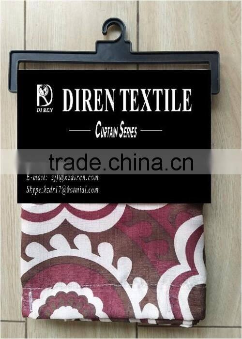 Custom British Letter Jacquard Hookless Shower Curtain for Hotel,Bath room