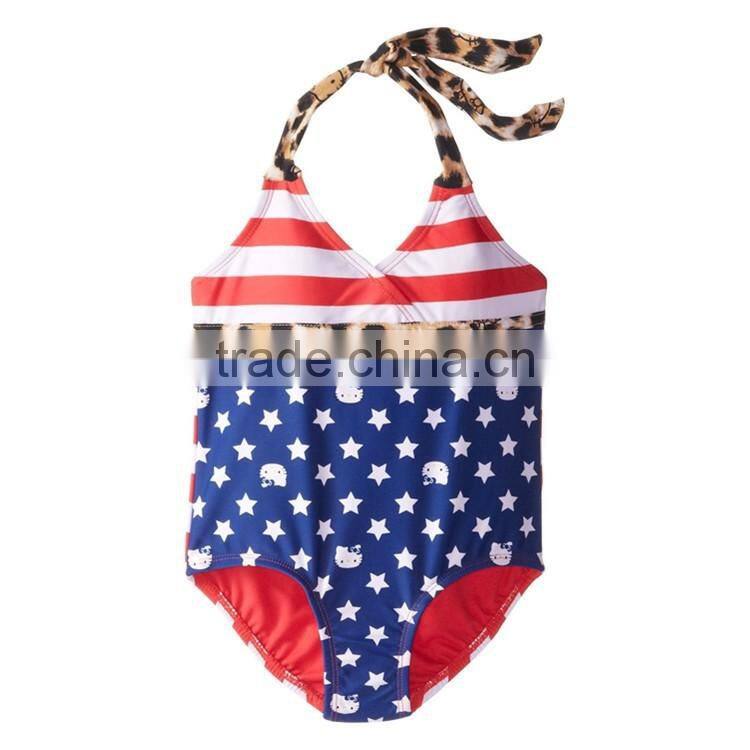 2015 new children swimwear girls swimsuit (3-6 years old) wholesale kids swimwear