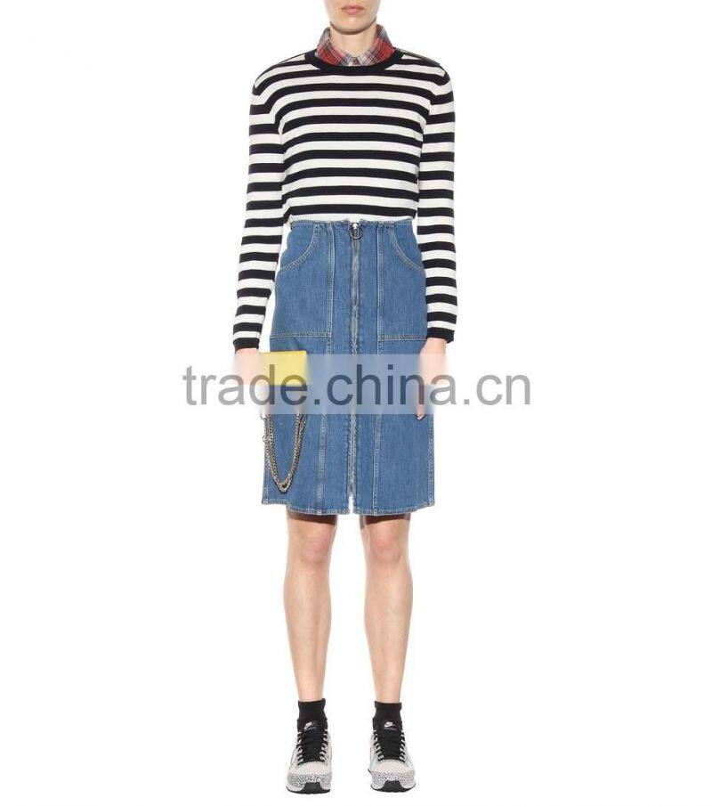 2017 Washed latest model skirt ladies pencil long skirt for sale