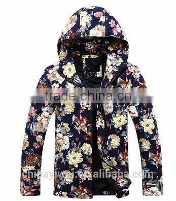 slim cutting print hoodie jacket for man