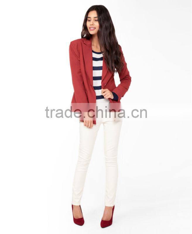 Longline Peaked Lapel Blazer