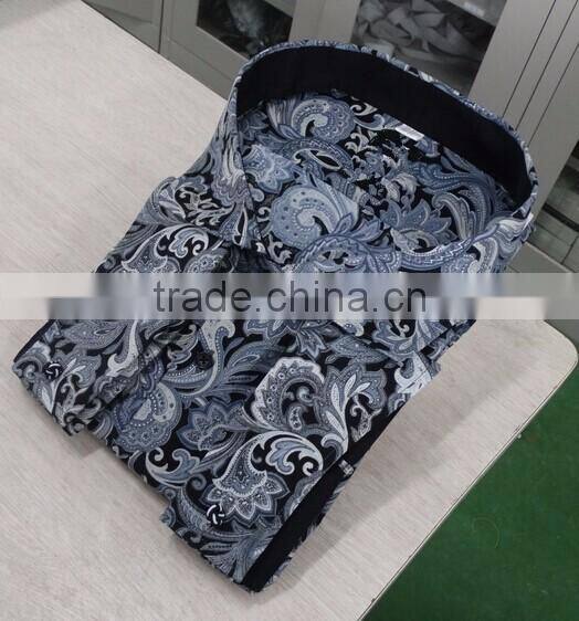 100% cotton material new pattern printing custom Hawaiian shirts for men 2017