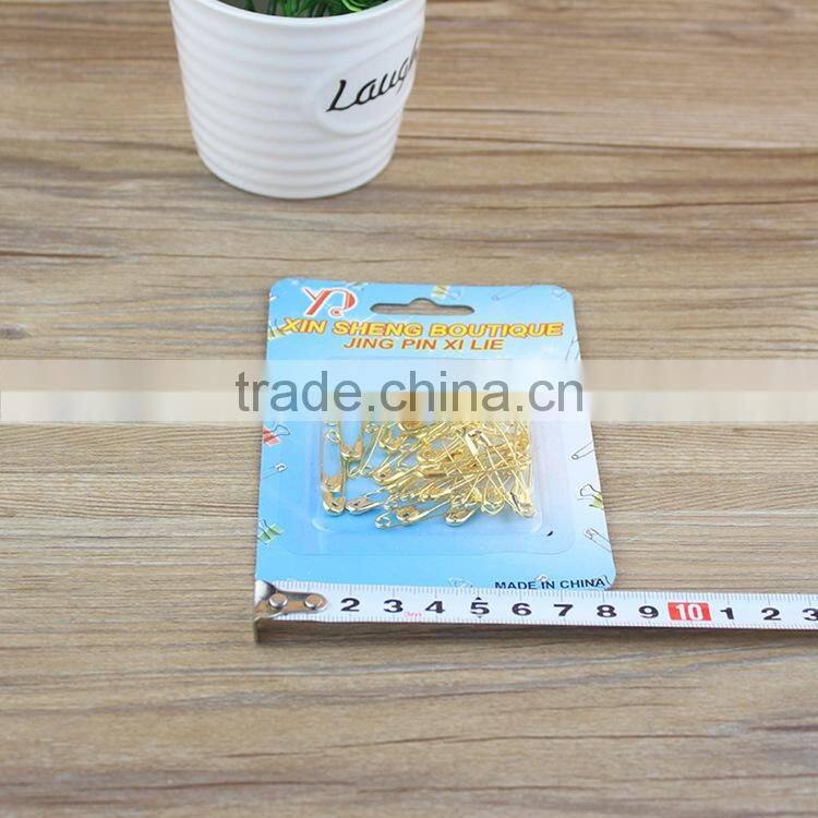 Fashion Card Packing Golden Silver Metal Material Push Pins Industrial Safety Pins