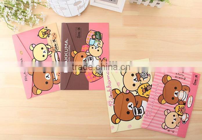Colorful Paper Stationery/Envelop Document Plastic File Bag