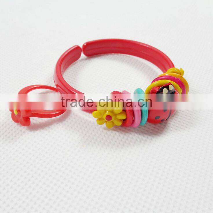 Fashion Plastic Bracelet Ring Set Jewelry Set for Kids-Bracelet+ Ring Set for Children's Day and Girls