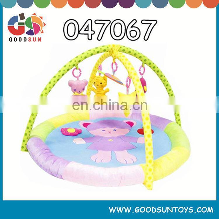 EN71 educational kids toy baby activity play gym mat cheap cute LOW MOQ padded baby play floor mat