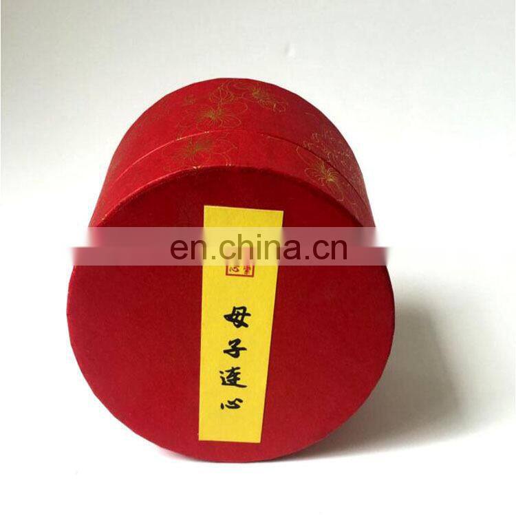 China factory wholesale customized round shape luxury design cardboard paper box for tea/food packaging