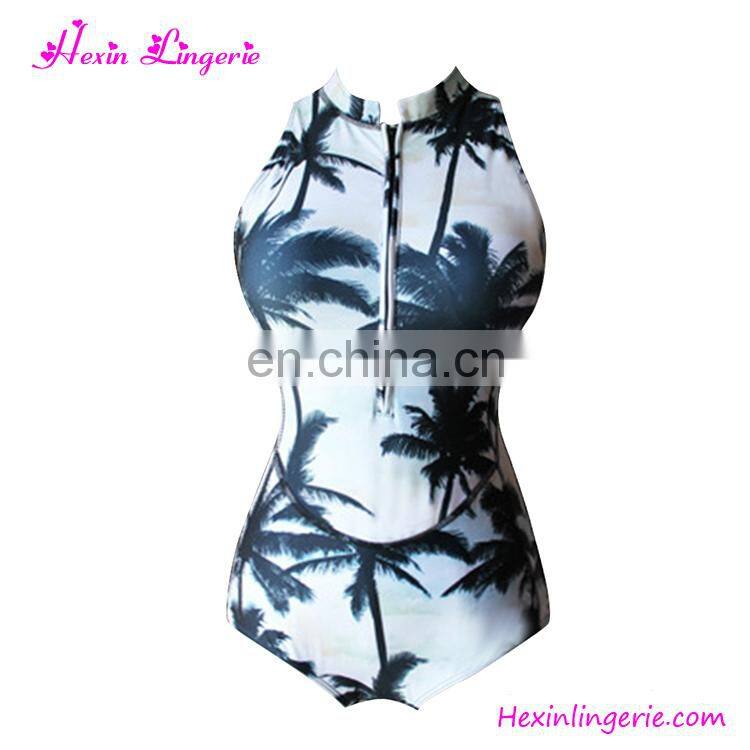 Tropical Coconut Trees Custom Swimsuit Swimwear 2017 Bathing Suit