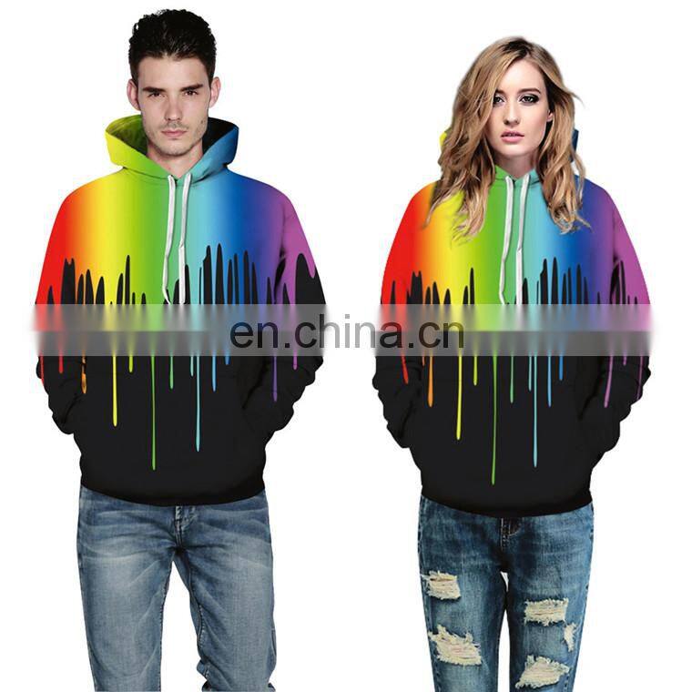 cheap long sleeves 3d lightning cat printed women hoodies