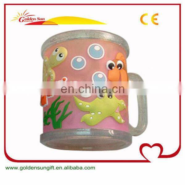 3D PVC Rubber Plastic Travel Mug