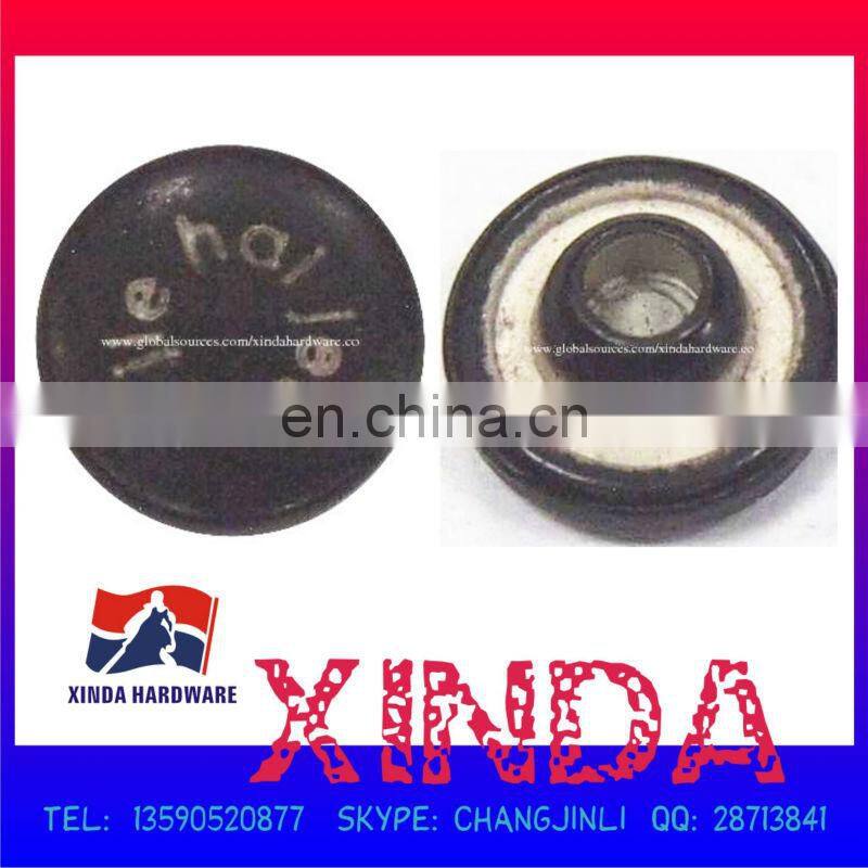 10mm Decorative Metal Jeans Rivet, Sank Logo, Plating Finish, High-quality, OEM Orders Welcomed