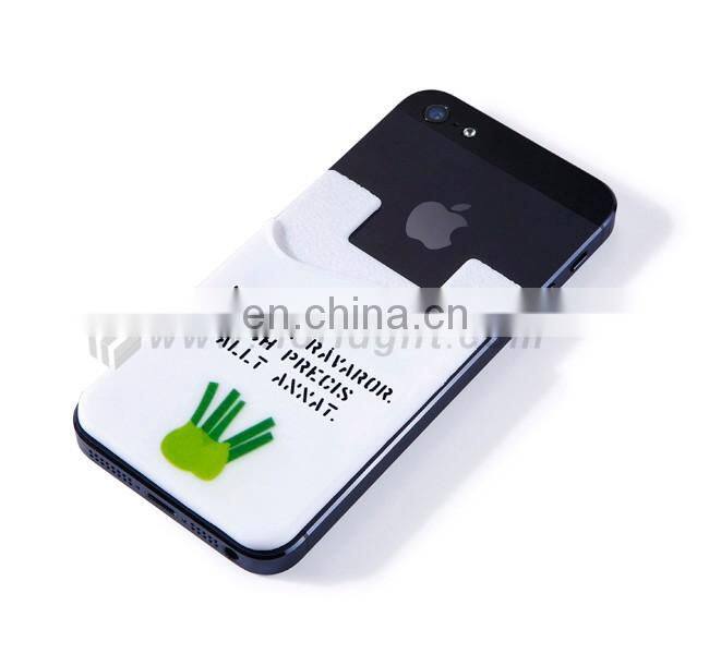 Promotional gifts mobile phone silicone business card wallet