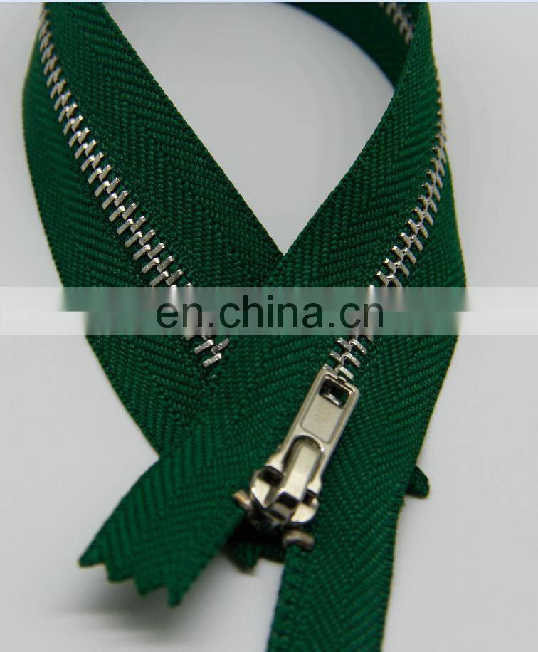 all kinds of metal zipper with close end for clothing