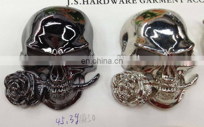 hot sell skull butterfly rose JEEP logo metal garment accessories sew on or pin on or nail on clothing bags or shoes