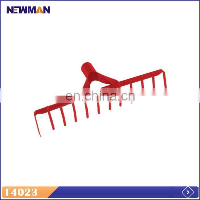 Trustworthy Supplier Red Rake Heads, Twelve Teeth Single Color Steel Rake