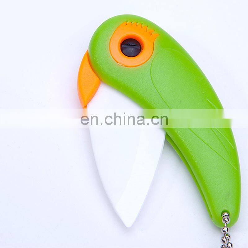 Wholesale Bird Shaped Creative Kitchen Gadgets Bird Kitchen Ceramic knife Food Fruit Vegetable Gadgets
