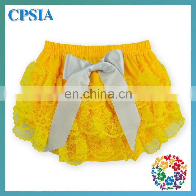 Wholesale Baby Ruffled Bloomers Lace baby Girl Bloomers,solid color baby Diaper Cover