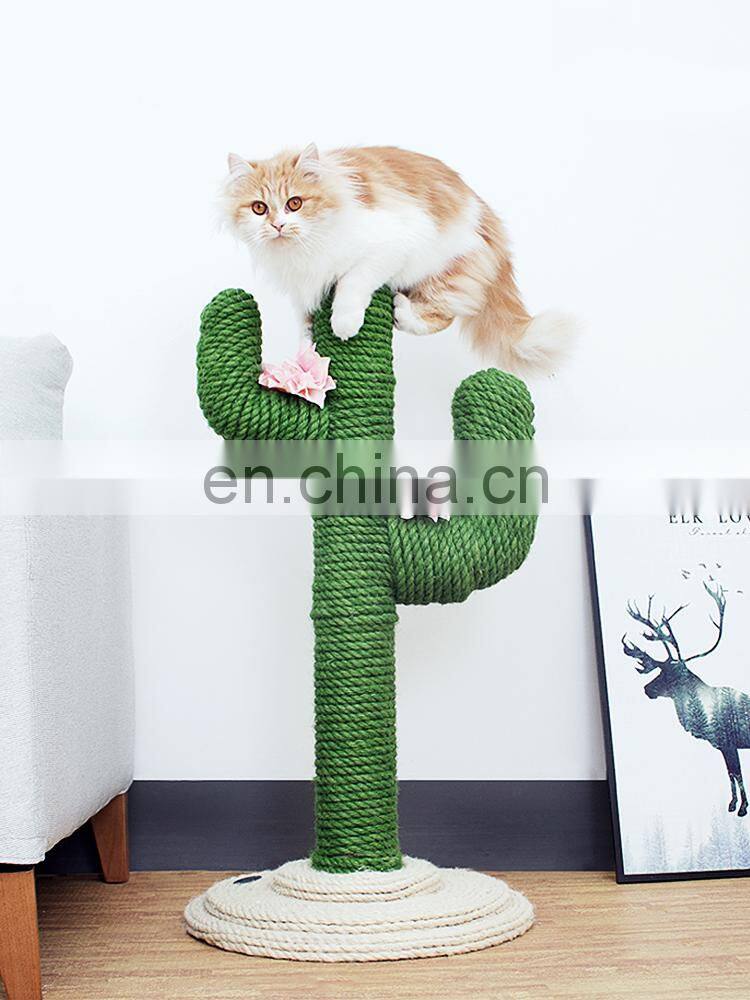 Pet Heaven New Product Stable Flower Cactus Cat Tree
