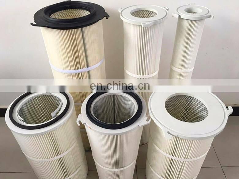 Industrial Air Filter Dust Collector Antistatic coating round air Filter Cartridge