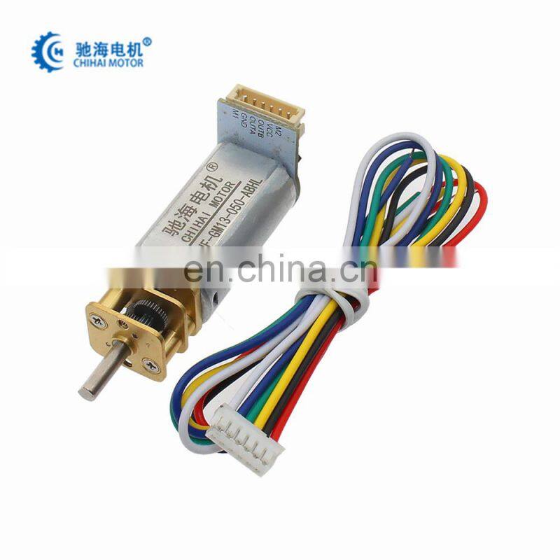 chihai motor CHF-GM13-050S Mini DC Brush Reducer encoder Motor With Precise Metal Gear Box for Security Monitoring Equipment