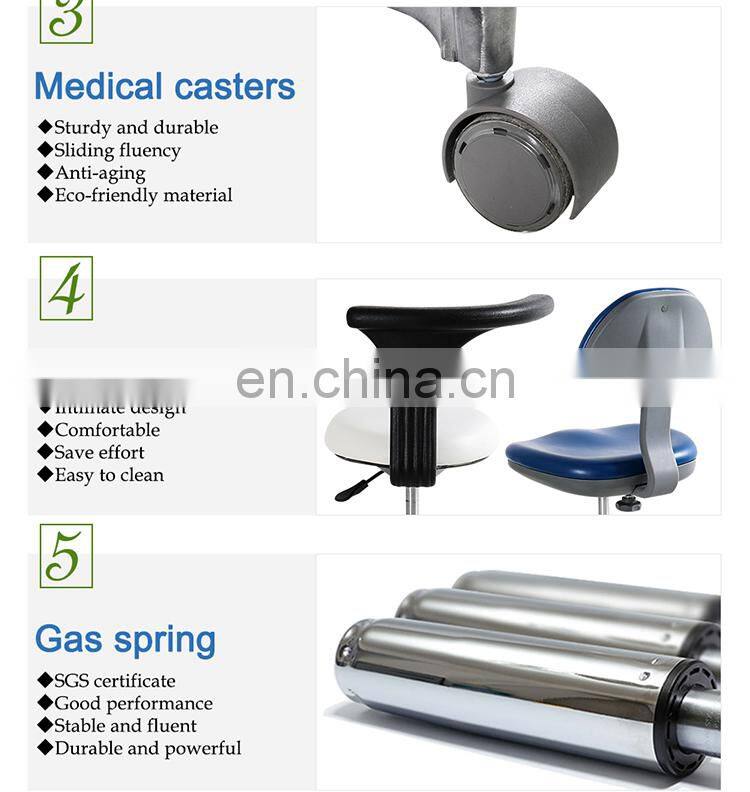 hydraulic armrest rotation medical stool