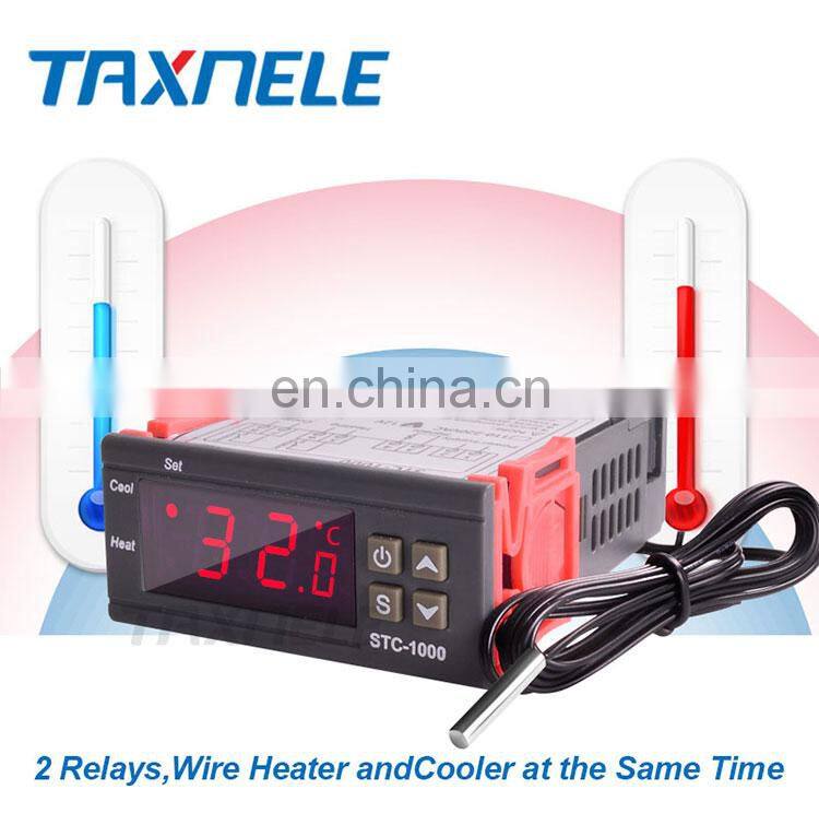 LED Digital Temperature Controller STC-1000 110V-220VAC 10A Two Relay Output Thermostat Heater and Cooler Thermoregulator