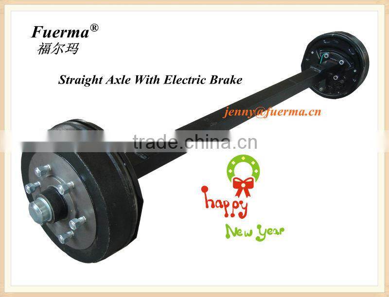 box trailer Axle With Electric Brake System