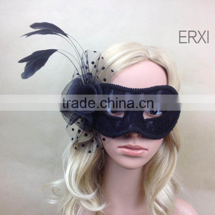 Wholesale Alibaba Masquerade Party Mask With Feather