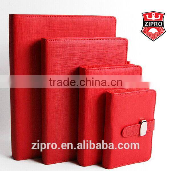 High quality colorful PU leather daily notebook buckles notebook with lock hardcover notebook