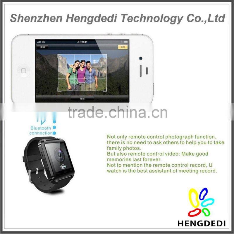 Bluetooth smart watch Uwatch U8 portable wrist watch smart phone watch for android phone